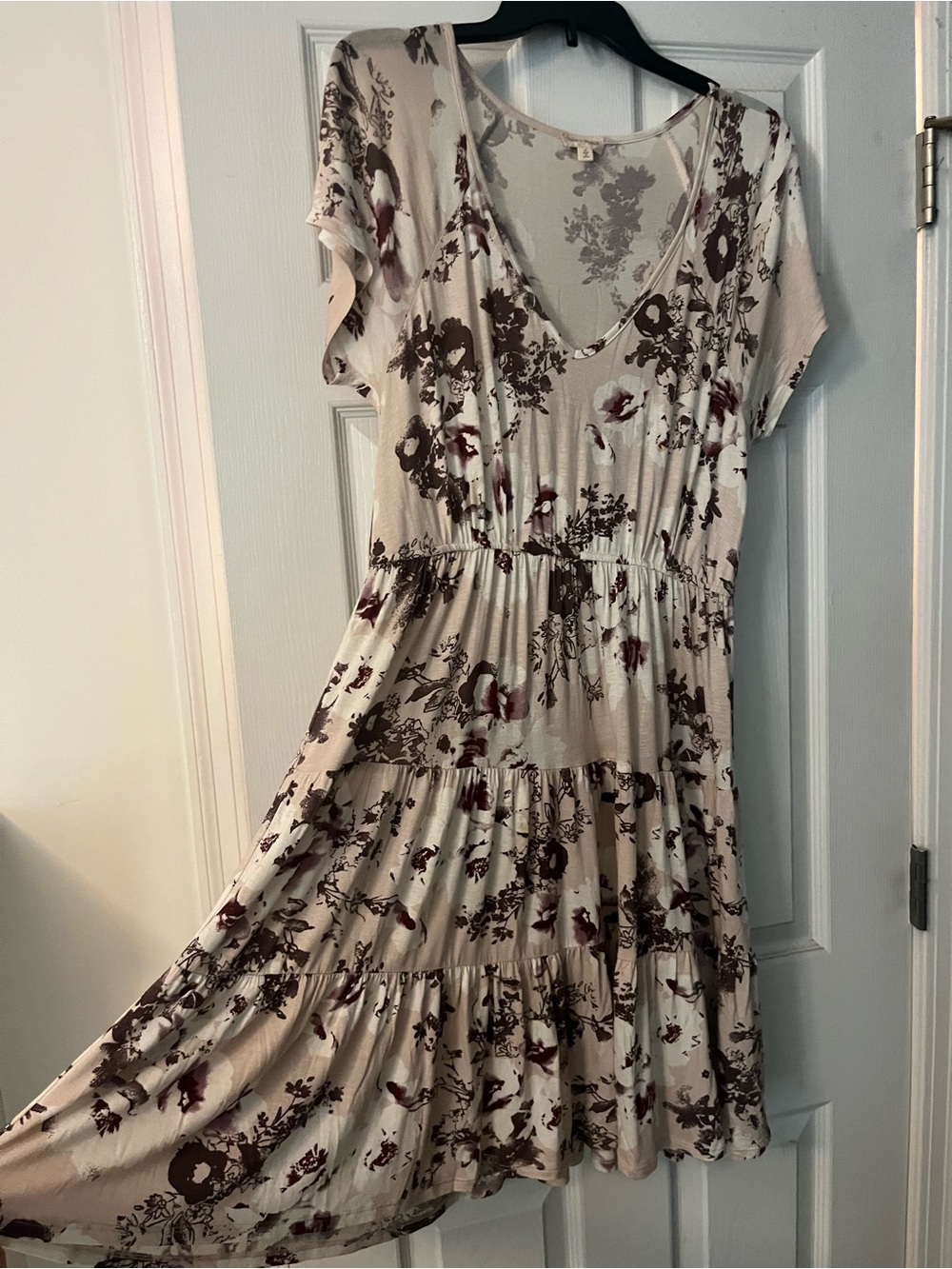 Women’s Floral Tiered Midi Dress